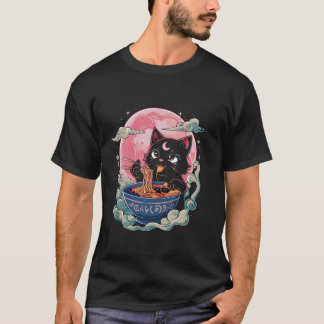T-shirt Pastel Goth Aesthetic Kawaii Creepy Cat Eating Ram