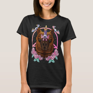 T-shirt Pastel Goth Alpaca Pagan Déplaisant Menhera Alpaca
