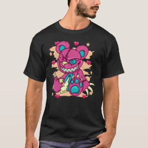 T-shirt Pastel Goth Animal Déplaisant Ours en peluche