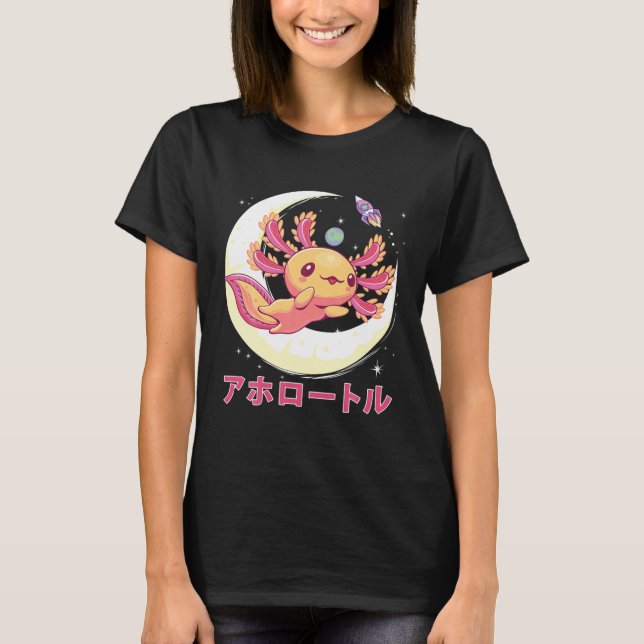 T-shirt Pastel Goth Axolotl Kawaii Anime Japonaise Aesthet (Devant)