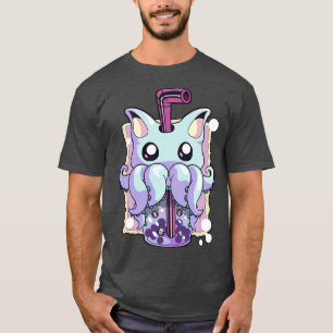T-shirt Pastel Goth Déplaisant Créature Boba Bubble Tea Ka