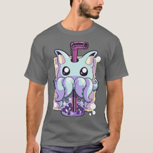 T-shirt Pastel Goth Déplaisant Créature Boba Bubble Tea Ka