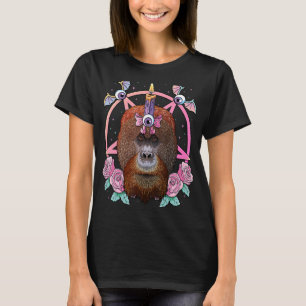T-shirt Pastel Goth Orangutan Pagan Déplaisant Menhera Ora