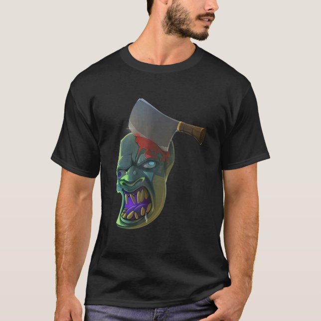 T-shirt Pastel Goth Ork Face Fictif Monstre Ogre Giant (Devant)