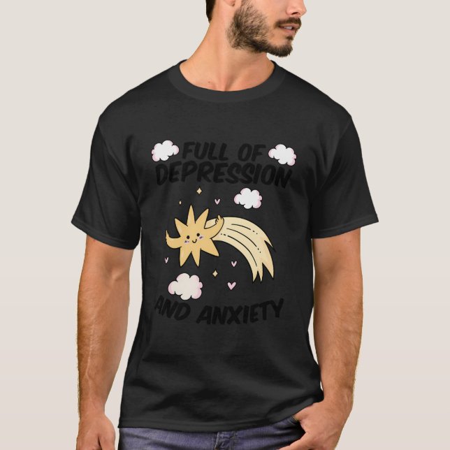 T-shirt Pastel Goth Santé mentale Anxiété Star Psychiatris (Devant)