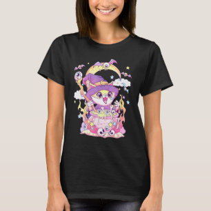T-shirt Pastel Goth Wiccan Chat Cute Déplaisante Chat Et