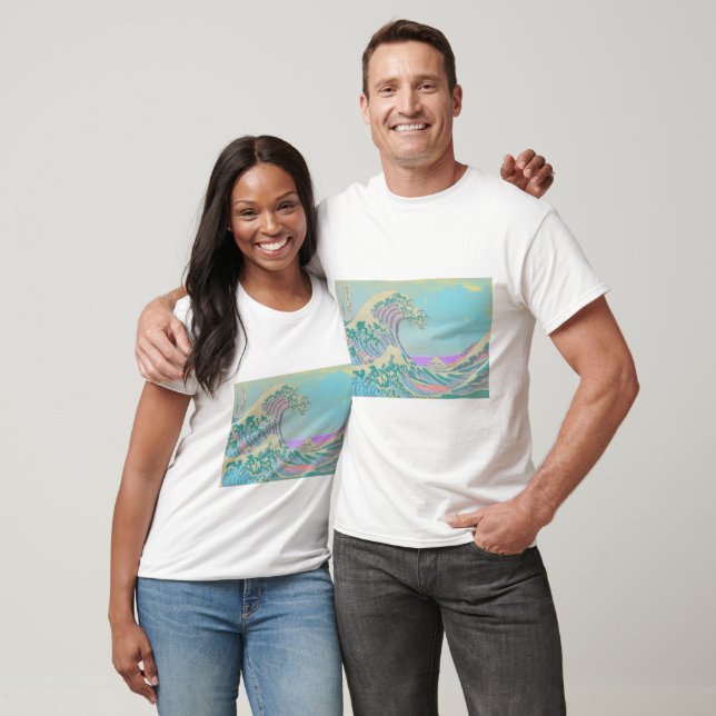 T-shirt pastel Grande Vague (Unisexe)