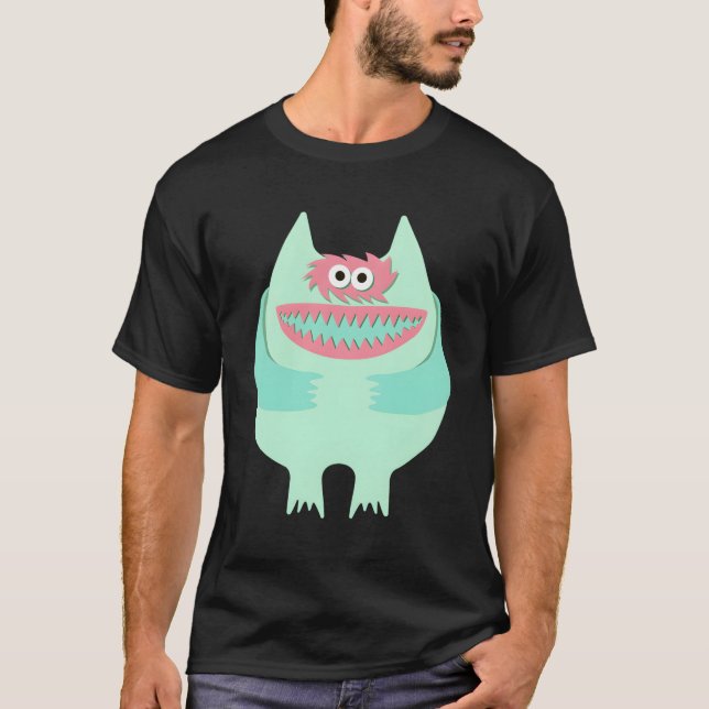 T-shirt Pastel Nauga Élevage de monstre d'animaux farcis (Devant)