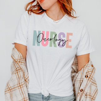 T-shirt Pastel Oncologie Infirmière Cadeau pour une Infirm