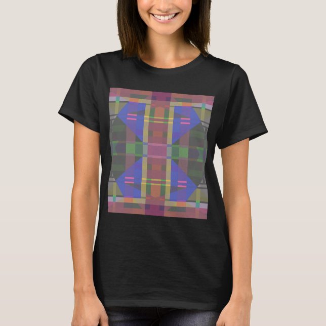T-shirt Pastel rainbow Colorful Geometric (Devant)