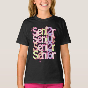 T-shirt Pastel Retro Senior Year Graduation Gift Shirt