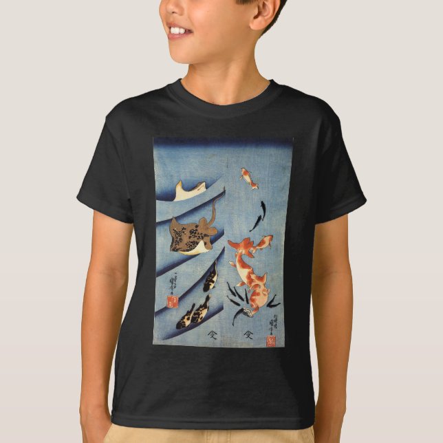 T-shirt Pastenagues par Utagawa Kuniyoshi (Devant)