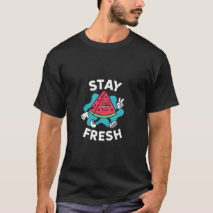 T-shirt Pastèque de dessin animé Stay Fresh