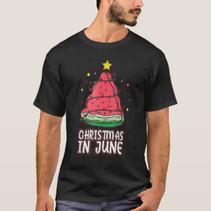 T-shirt Pastèque Noël Arbre Noël En Juin Noël L