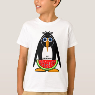 T-shirt pastèque obtenue