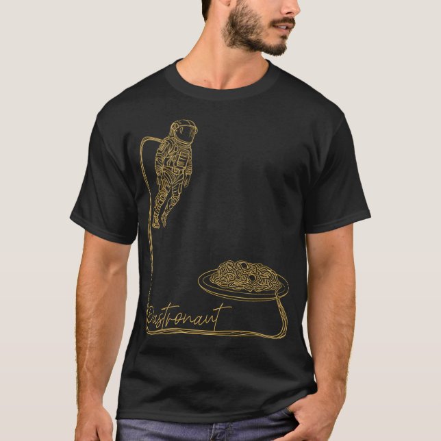 T-shirt Pastronaute. Un Astronaute Obtient Son Oxygène D'U (Devant)