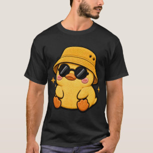 T-shirt Patch de broderie de caneton mignon kawaii