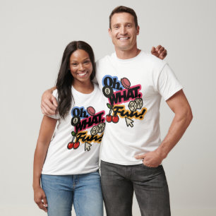 T-shirt Patch de broderie rétro de style « Oh, quel plaisi