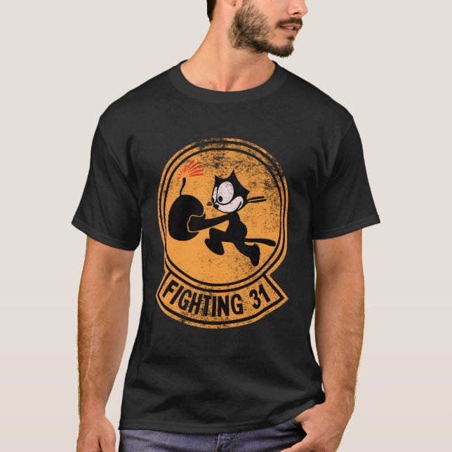 T-shirt Patch de l'escadron 2ème guerre mondiale Vfa31 Tom (Devant)