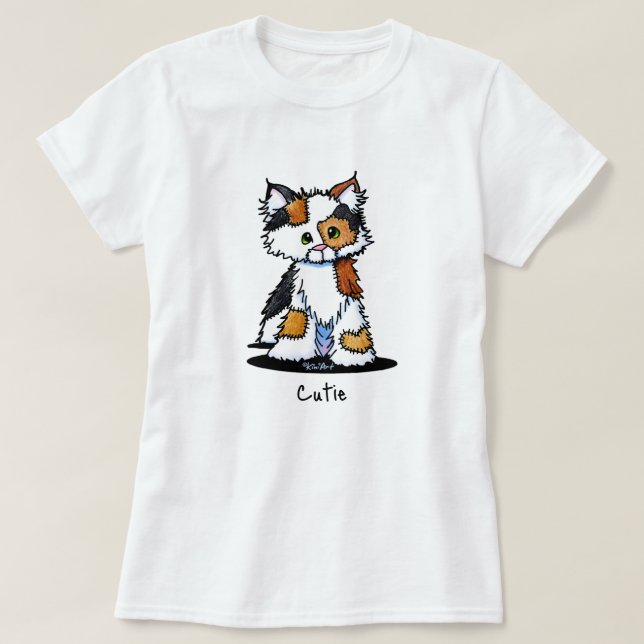 T-shirt Patches Calico Cat (Design devant)