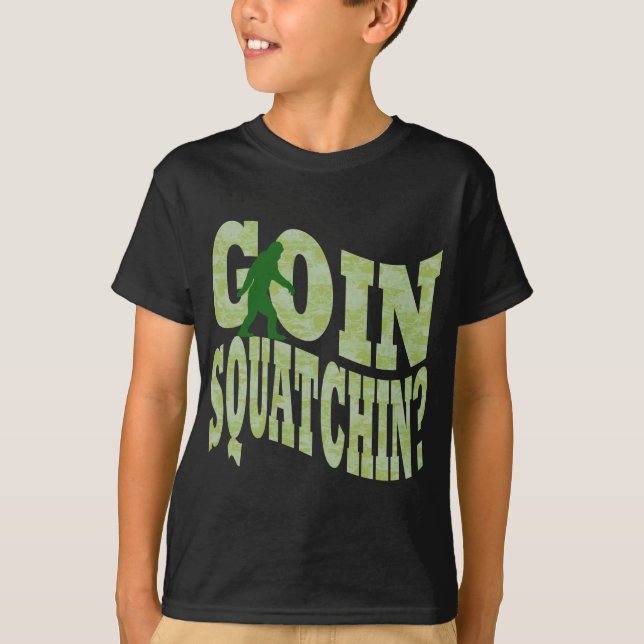 T-shirt Patchine ? texte & camo vert (Devant)