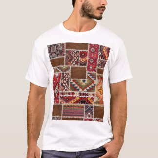 T-shirt Patchwork de tapis traditionnel : Décor de tapis d