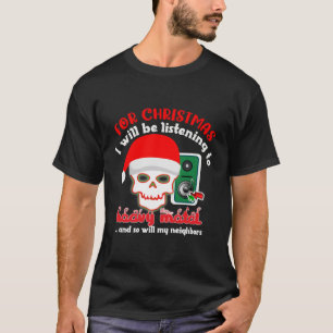 T-SHIRT PÂTE DE NOËL EN MÉTAL LOURD
