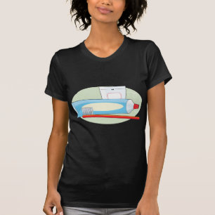 T-shirt Pâte dentifrice et brosse