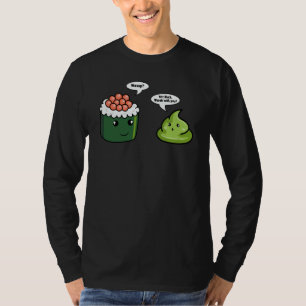 T-shirt Pâte Épicée Wasabi Sushi Condiments Japonais Raifo