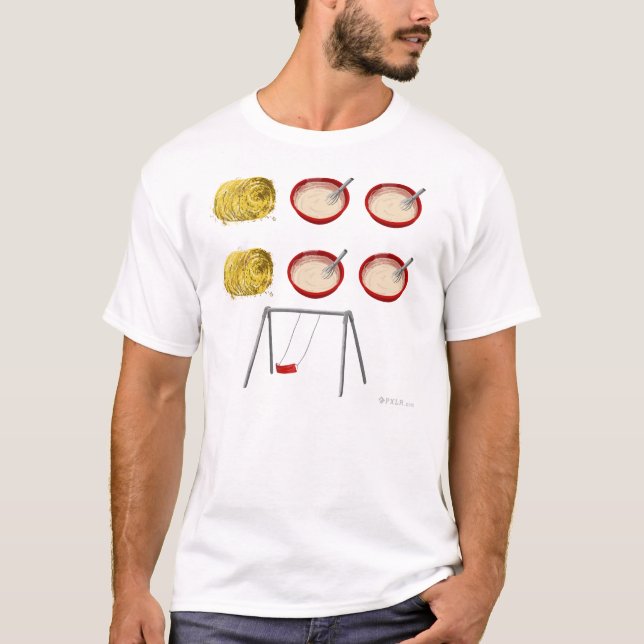 T-shirt Pâte lisse de pâte lisse de foin (Devant)