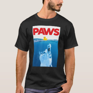 T-shirt Pâtes Chat Et Canard Jaune En Caoutchouc Cute Kitt