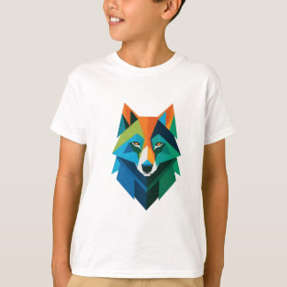 T-shirt "Pâtes colorées Tee Chien pour les enfants