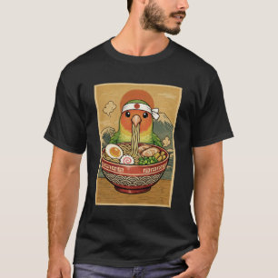T-shirt Pâtes Ramen Japonaises Perruche Kawaii