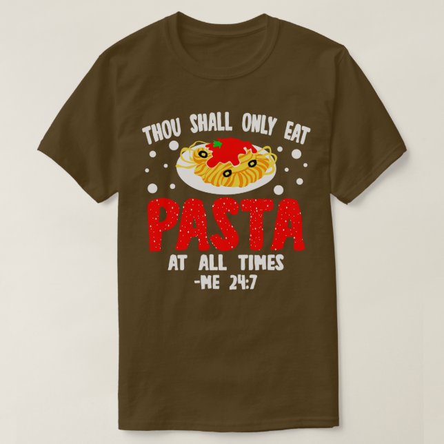 T-shirt Pâtes Tu Devras (Design devant)