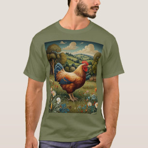 T-shirt Pâtes vintages chic de poulet boho