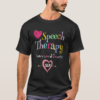 T-shirt Pathologiste de la langue de slp Thérapie vocale