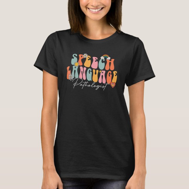 T-shirt Pathologiste du langage vocal SLP Thérapie vocale  (Devant)