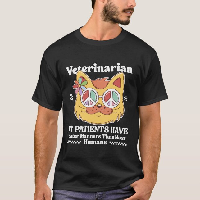 T-shirt Patients du vétérinaire (Devant)