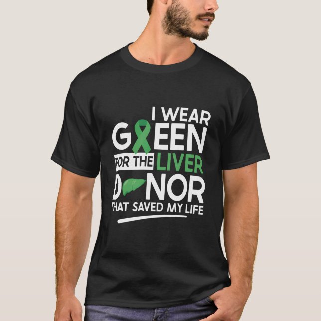 T-shirt Patients transplantés dans le foie Annivers du bén (Devant)