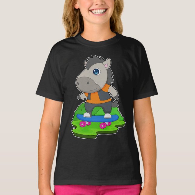 T-shirt Patinage à cheval (Devant)
