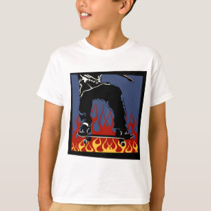 T-shirt Patinage à flammes