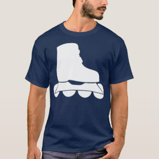 T-shirt Patinage à rouleaux en ligne blanc uni