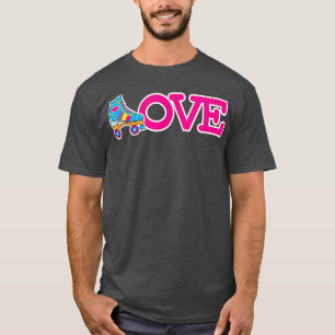 T-shirt Patinage à rouleaux mignon pendant l'épée Le mot L