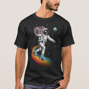 T-shirt Patinage à roulettes d'astronaute