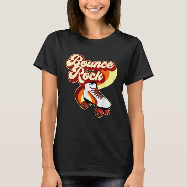 T-shirt Patinage à roulettes de Bounce Rock Disco les anné (Devant)