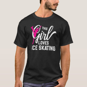 T-shirt Patinage artistique Cette fille adore le patinage 