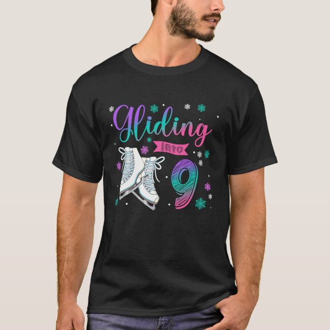 T-shirt Patinage artistique de 9 ans 9e oiseau (Devant)