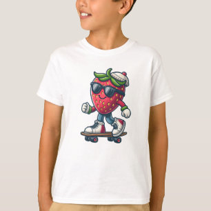 T-shirt Patinage Cool Berry - Kawaii Strawberry