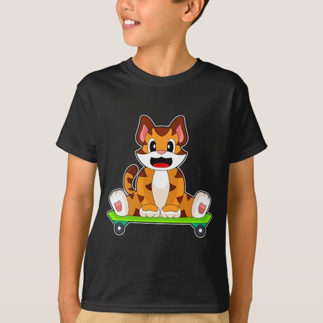 T-shirt Patinage de Tiger (Devant)