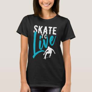T-shirt Patinage en direct Skateboard